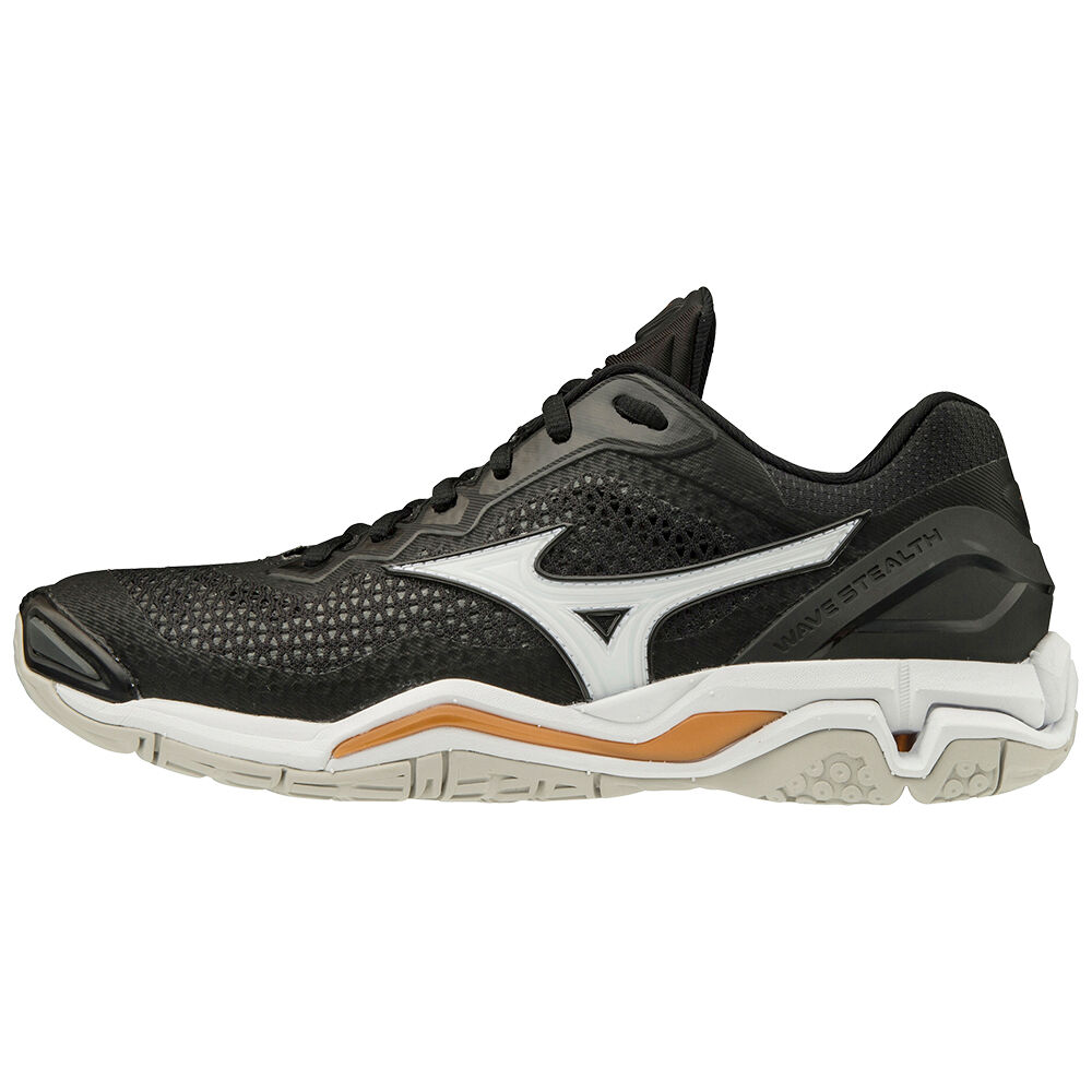 Zapatillas De Baloncesto Mizuno WAVE STEALTH V NB Mujer Negras/Blancas Comprar OTQY-76413